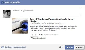 A great place to show up. Facebook Shares