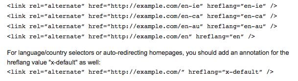 Rel=Alternate/HREFLANG Elements Rel=Alternate/HREFLANG Elements