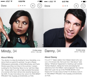Mindy on Tinder Mindy Kaling on Tinder