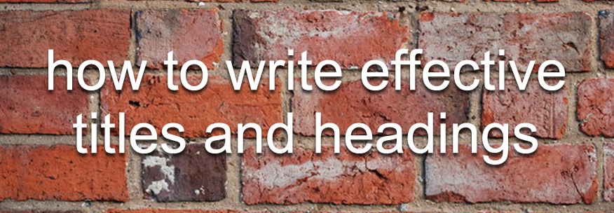 how to write seo-friendly titles and headings