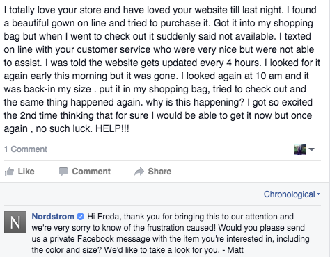 how to rock customer care on social media wtm blog nordstrom customer service