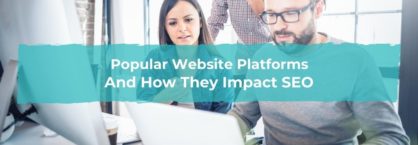 Small business owners work on their website